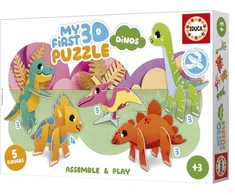Educa 3D dėlionė vaikams kūdikiai dinozaurai