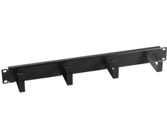 Efb Elektronik EFB 19" 1HE Kabelführungspanel, 4 Bügel, Stahl, juodas