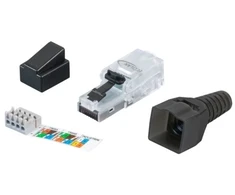 EFB Elektronik 88035UTP.1, RJ-45, juodas, kištukas, Cat6