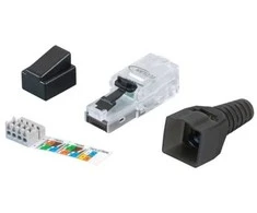 EFB Elektronik 88035UTP.1, RJ-45, juodas, kištukas, Cat6