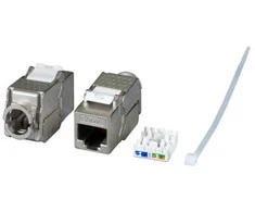 Efb Elektronik EFB EFB Keystone Cat6A/RJ45/10GE Slim, Metall, Werkzeugfrei