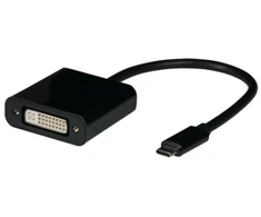 Adapteris USB EFB Kabelis adaptera, Typ-C, DVI-D, wtyk Typ-C, 0,15