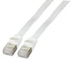 Efb Elektronik EFB Flat kabelis RJ45 U / FTP, 6A, PVC, 2 m, balta