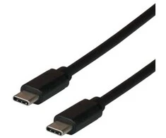 Efb Elektronik USB kabelis EFB USB-C - USB-C 2 m Juodas (BUSBC-USB20CK.2)