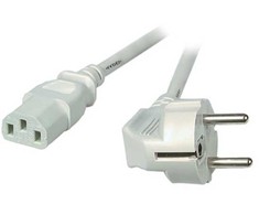 Efb Elektronik Kabelis zasilający EFB Kabelis zasilające ochrona kontaktu 90°-C13 180° pilka 3.0m 3x1.00m