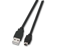 EFB Elektronik K5250SW.0,5V2, 0,5 m, USB A, Mini-USB B, USB 2.0, Juodas