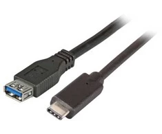 Efb Elektronik USB adapteris EFB EFB USB3.2 Adapterkabel Type- C Stecker auf Type A Buchse 0,2m