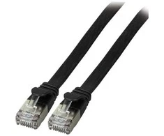 Efb Elektronik EFB RJ45 U / FTP, 6A, PVC, 0,5 m, juodas kabelis (K5545SW.0.5)