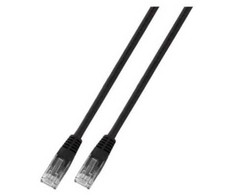 EFB EFB Elektronik K8100SW.7,5 kabelis sieciowy Juodas 7,5 m Cat6 U/UTP (UTP)