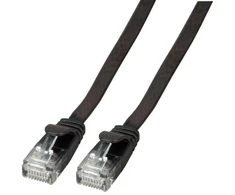 EFB (UTP) Juodas Cat6a tinklo kabelis, 3 m ilgio (K8107SW.3)