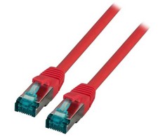 EFB Kabelis RJ45 S/FTP, Cat.6A, LSZH, 20m, raudona