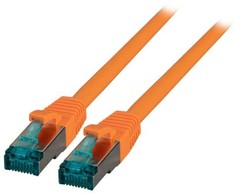 Efb Elektronik EFB RJ45 kabelis sieciowy S/FTP, Cat.6A, LSZH, 25m, oranžinis