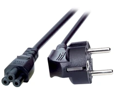 Efb Elektronik Kabelis zasilający EFB 230V su uziemieniem CEE7 (Stecker)->C5 (Buchse), 1,8m, Juodas, (Koniczynka, Myszka Miki) (EK552.1,8V2)