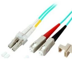 Efb Elektronik EFB EFB šviesolaidinio kabelio dvipusis trumpiklis LC-SC 50/125 OM3 7,5 metro LSZH behalogeninis aqua 2,0 mm išbandytas su matavimo ataskaita