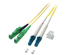 Kabelis Asus EFB Duplex Jumper LC-E2000 9/125, OS2, LSZH, gelb, 3mm,