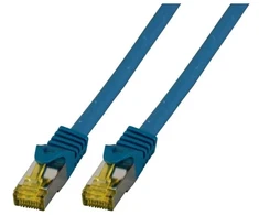 EFB EFB jungiamasis kabelis Cat6a S/FTP LSZH su Cat7 žaliu kabeliu 1,5 m MĖLYNAS 10 Gigabit Ethernet 600MHz 4x2xAWG26/7 Atsparus ugniai Mažai dūmų skleidžiantis