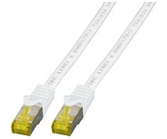 Efb Elektronik EFB EFB jungiamasis kabelis Cat6a S/FTP LSZH su Cat7 žaliu kabeliu 1,5 m BALTA 10 Gigabit Ethernet 600MHz 4x2xAWG26/7 Atsparus ugniai Mažai dūmų skleidžiantis