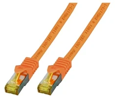 EFB EFB komutacinis kabelis Cat6a S/FTP LSZH su Cat7 daugiakanaliu kabeliu 1,5m ORANŽINIS 10 Gigabit Ethernet 600MHz 4x2xAWG26/7 liepsnos laidininkas