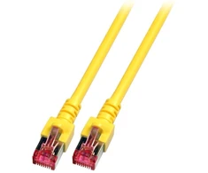 EFB EFB RJ45 pataisomasis kabelis S/FTP Cat.6 LSZH 0,15m GELTONAS gryno vario ilgio įspaudas ant įlenkimo apsauginio įvorės patentuotas