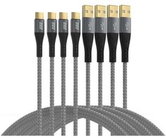 EFB Elektronik USB-AC-00005 USB kabelis USB 2.0 USB A USB C Juodas, Pilkas