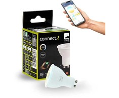 EGLO CONNECT-Z GU10 LED lemputė – reguliuojamo baltumo, pritemdoma, suderinama su „Zigbee“, „Matter“ ir „Thread“ sistemomis