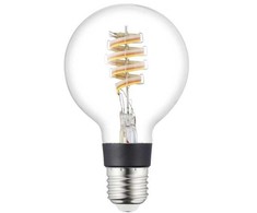 EGLO CONNECT-Z E27 LED G80 – išmanioji spiralinė rutulinė lemputė su RGB ir balta šviesa, „Zigbee“, „Matter“ ir „Thread“