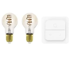 EGLO E27 LED-Z SÆT A60 SPIRAL CCT 4,9W 360LM