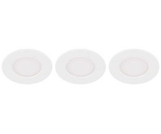 EGLO EGLO FUEVA 5 INDBYG. 3X2,7W DÆMPB. 300LM Ø86 IP44 HVID