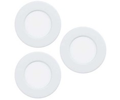 EGLO FUEVA 6-Z Įleidžiamas šviestuvas Ø86 RGB/CCT 3X3.5W 1560LM IP44 BALTA
