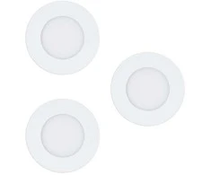 EGLO - 3x Fueva-Z įleidžiamų baltų Ø8.5 rinkinys - TW - Zigbee, Bluetooth