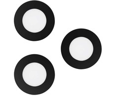 „Eglo“ – 3 „Fueva-Z“ įleidžiamų šviestuvų rinkinys Ø8,5 – išmaniosios reguliuojamos baltos spalvos – „Zigbee“ ir „Bluetooth“