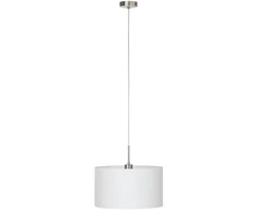 Pakabinamas šviestuvas Lampa wisząca EGLO Pasteri su abażurem 1x60W E27 fi38 balta (31571)