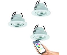EGLO SALICETO-Z ĮMONTUOJAMAS RINKINYS Ø88 RGB/CCT 3X490
