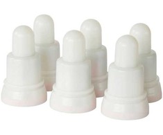 Lampki choinkowe Duni Ekstra LED światło, 7cm, Ø4cm, wielokolorowy i ciepły balta, komplektas 6 vnt.