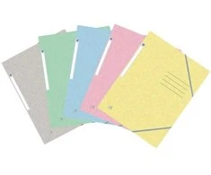 Oxford Elastiniai aplankai „Top File+“, 3 dalių, A4 formato, įvairių spalvų, 10 vnt. pakuotėje.