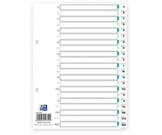 Segregator Elba Elba 400020999, Alphabetic tab index, Polypropylene (PP), Baltas, Portrait, A