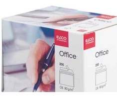 Elco Office C6, C6 (114 x 162 mm), Balta, 80 g/m², 114 mm, 162 mm, 200 vnt.