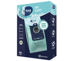 Electrolux E206S, Dulkių maišelis, Cilindrinis dulkių siurblys, Mėtų spalvos, Termoplastinis elastomeras (TPE), AEG/Electrolux/Tornado/Volta/Philips, Dėžė