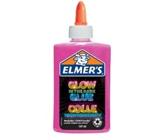 Elmer's Klijai Slime rožinės spalvos, šviečiantys tamsoje 147ml - 2162079