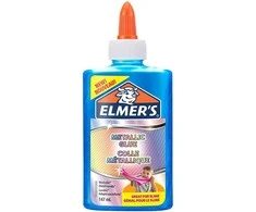 Elmers Elmers metalizuoti PVA klijai, nuplaunami, mėlyni, 147 ml, 2109503