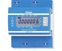 ELTAKO elektros skaitiklis, skaitmeninis transformatorius, 3P+N, -5A, impulsų išėjimas, 10 imp./kWh, sertifikuotas MID, 70 mm pločio, DIN bėgelis