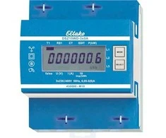 ELTAKO elektros skaitiklis, skaitmeninis transformatorius, 3P+N, -5A, impulsų išėjimas, 10 imp./kWh, sertifikuotas MID, 70 mm pločio, DIN bėgelis