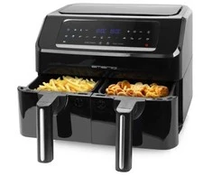 Gruzdintuvė Be riebalų Emerio Emerio Heat Air Fryer, Smart Fryer, 3,6+3,6L, Cool Touch