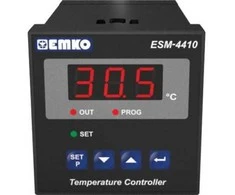 Metelli Emko ESM-4410.2.10.0.1/00.00/2.0.0.0 2 padėčių valdymas Temperatūros reguliatorius K 0–999 °C Relė 7 A (I x P x A) 95 x 48 x 48 mm