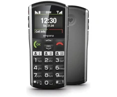 Emporia SIMPLICITY, Bar, 5.08 cm (2"), 220 x 176 pikselių, Bluetooth, 1200 mAh, Juodas, Sidabrinis