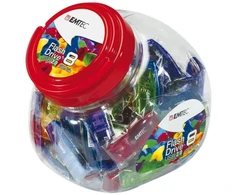 Emtec C410 Color Mix - saldainių indelis 2.0, 32 GB, USB A tipo, 2.0, 15 MB/s, dangtelis, daugiaspalvis