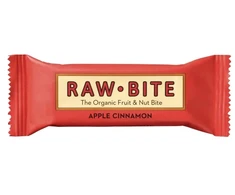 Energinė plytelė, RAWBITE, ekologiška, obuolių/cinamono, 50 g, pakuotė iš 12 vnt.
