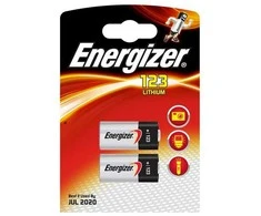 Energizer 123 ličio, Vienkartinė baterija, CR123A, Ličio, 3 V, 2 vnt., Juoda, Pilka