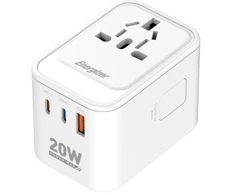 Energizer 20 W dvigubas USB-C ir USB-A kelioninis įkroviklis