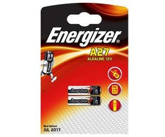 Energizer EN-639333, Vienkartinės baterijos, A27, Šarminės, 12 V, 2 vnt., 23 mAh